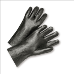 West Chester 14" Large PVC Coated Interlock Semi-Rough Finish Chemical Resistant Gloves